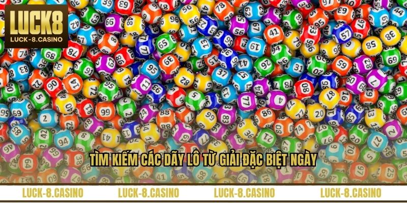 Tìm kiếm các dãy lô từ giải đặc biệt ngày